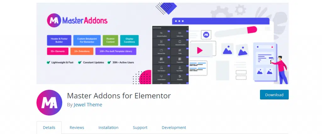 2 Master Addons for Elementor - BdThemes