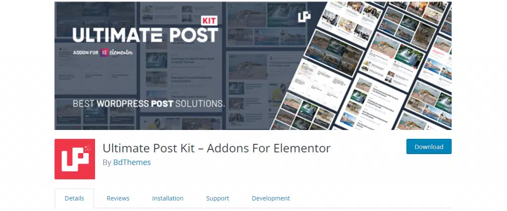 5 Ultimate Post Kit - BdThemes