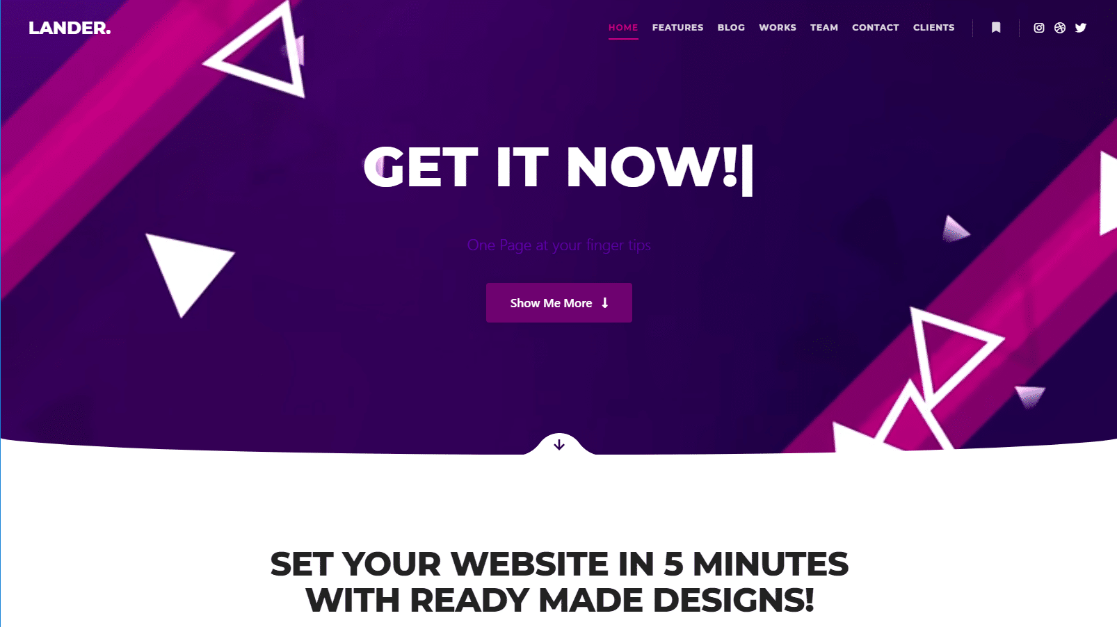 Best free one page elementor templates - BdThemes
