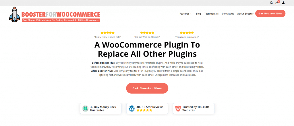 9. Booster For WooCommerce - BdThemes