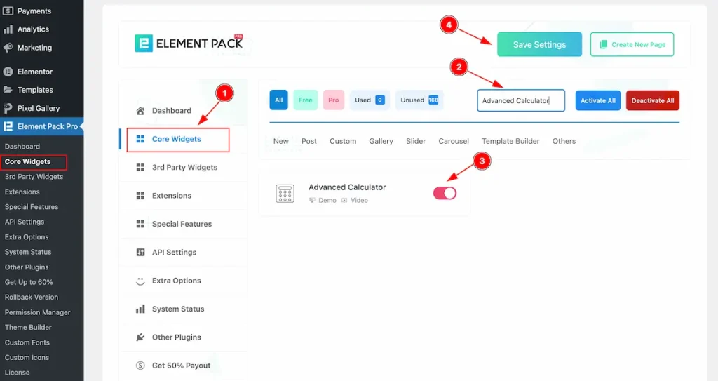 Enable the Advance Calculator - BdThemes