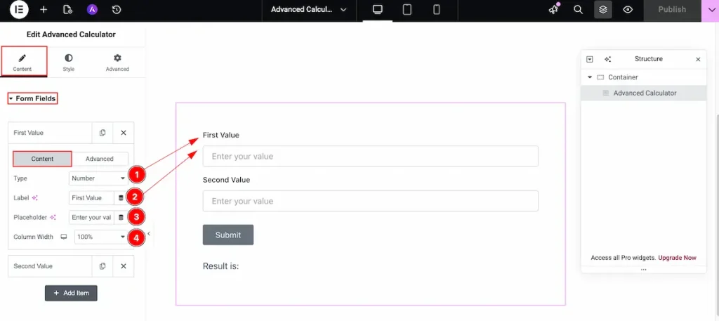 Form Fields 2 content - BdThemes