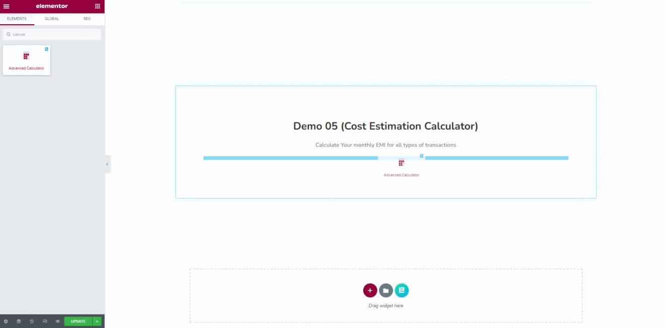How to make Cost Estimation Calculator using Elementor and Element Pack
