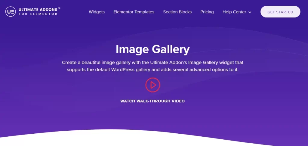 Ultimate addon gallery widget