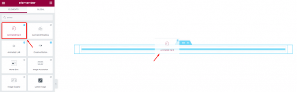 Animated Card widget