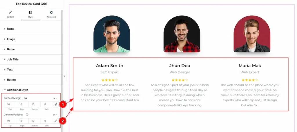 Addition Style section customization