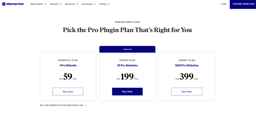 elementor pricing page - BdThemes