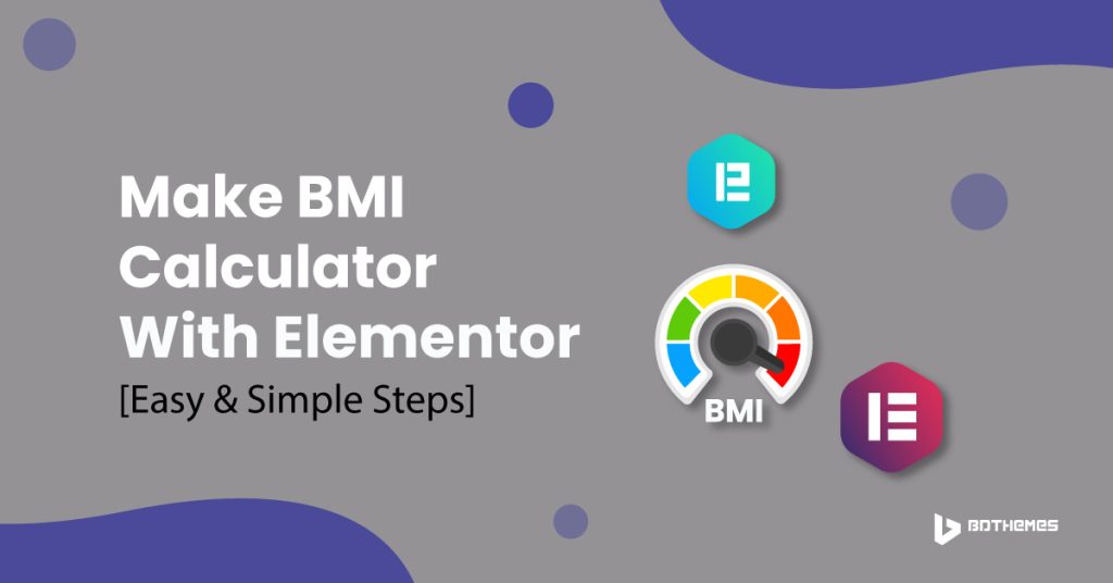 make bmi calculator with elementor