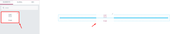 inserting craze gallery widget