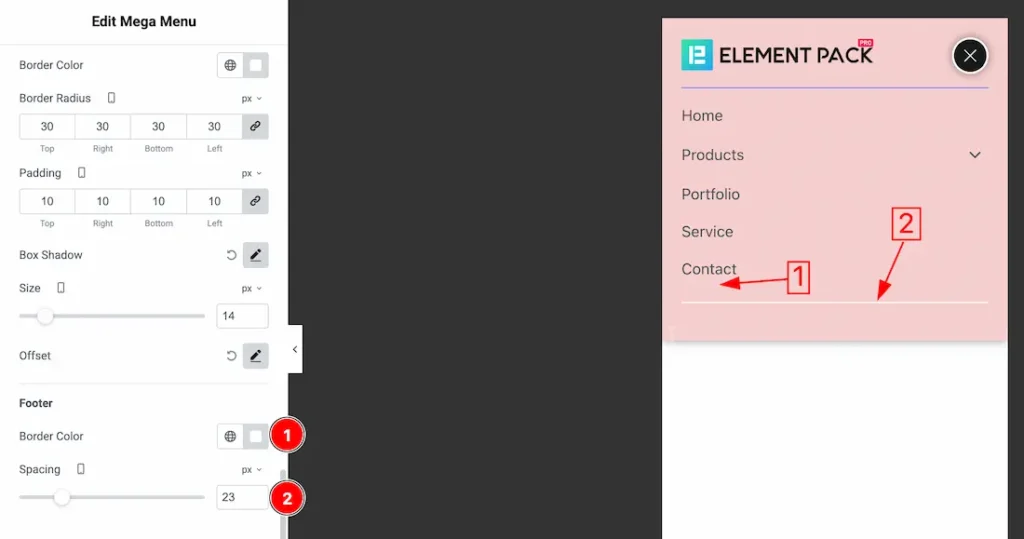 Offcanvas Footer - BdThemes