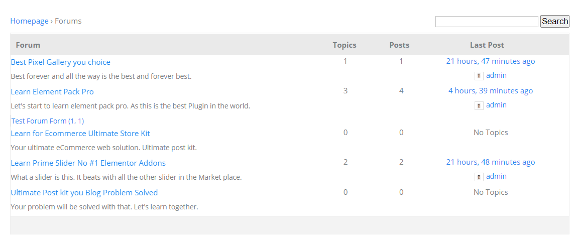 How to use Bbpress Forum Index Widget