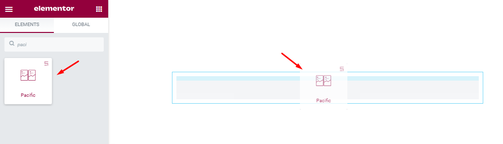 inserting pacific slider