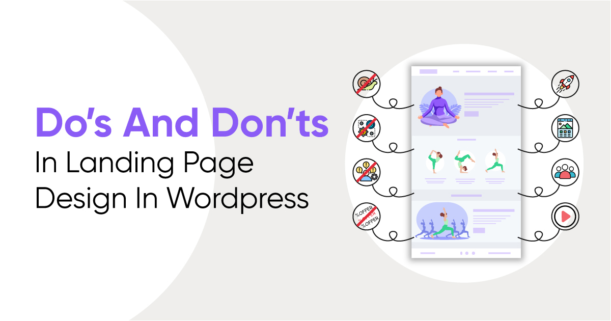 Do's-and-don'ts in landing page design for WordPress