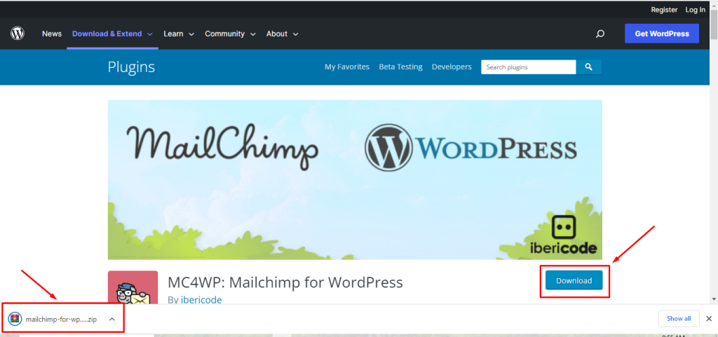 How To Install The Mailchimp For WordPress Plugin in Elementor Editor