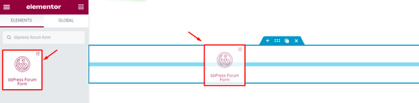 inserting bbpress forum form widget