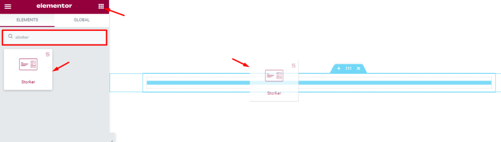 Inserting The Storker Slider widget