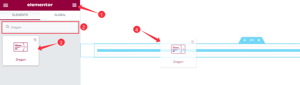 Inserting The Dragon Slider widget