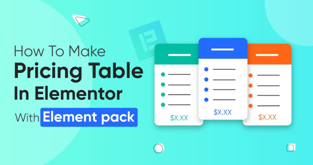 How to Make pricing Table in Elementor