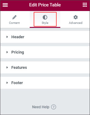 Pricing Table Styling in Elementor - BdThemes