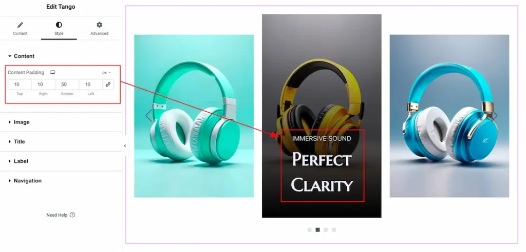 How To Use The Tango Slider Widget By Prime Slider 8 Content Section Customizations