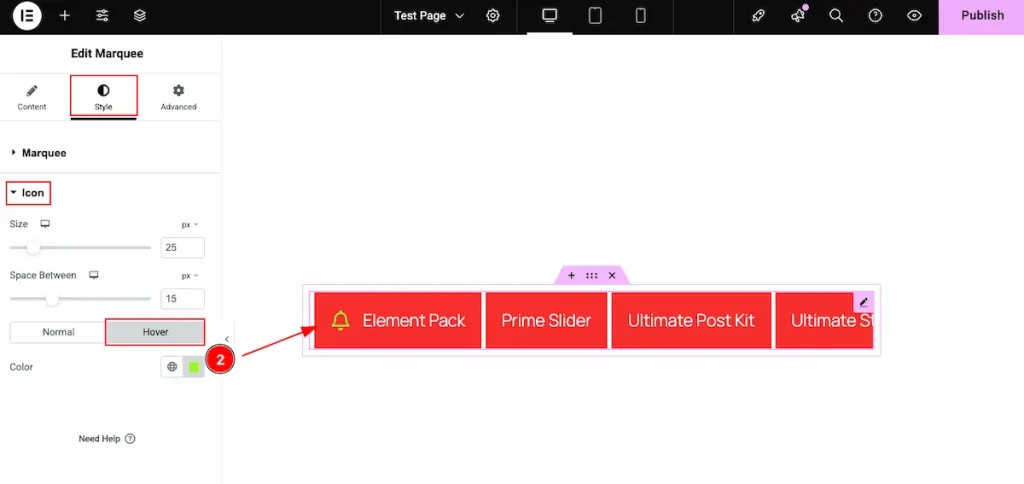 Icon style hover - BdThemes