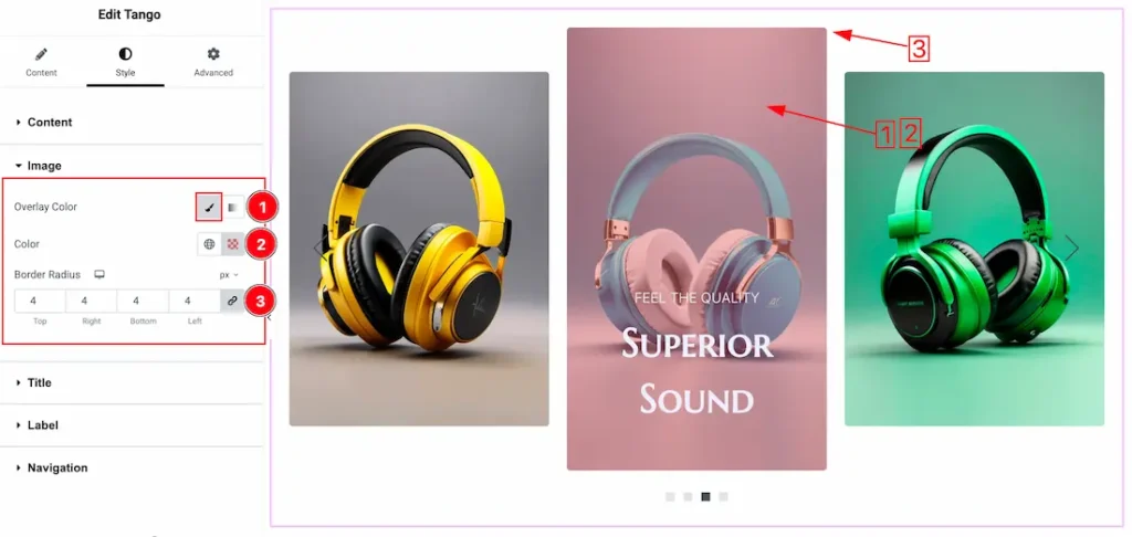 How To Use The Tango Slider Widget By Prime Slider 9 Image Section Customizations