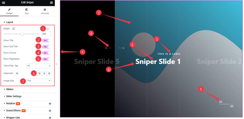 Layout Section Customizations