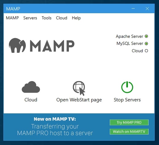 MAMP Control Panel - BdThemes