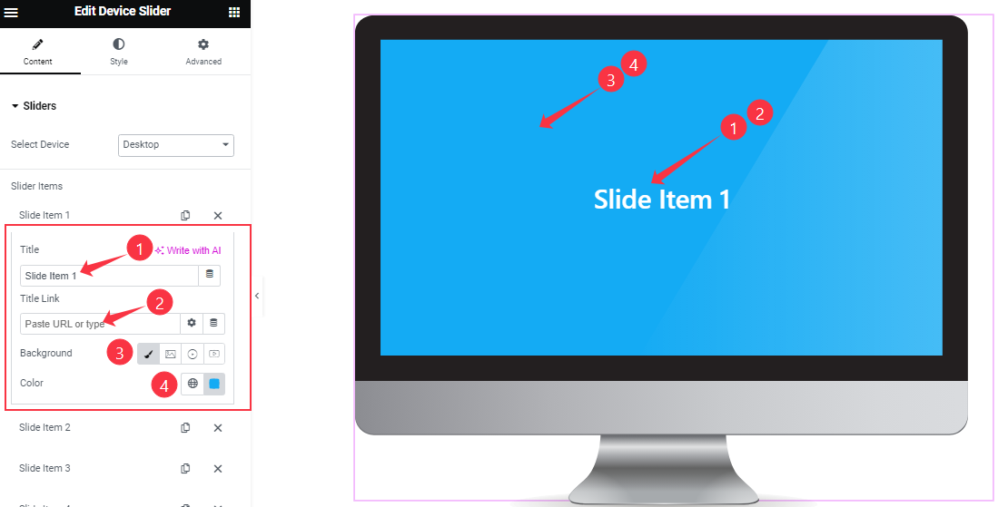 How To Use Device Slider Widget By Element Pack Pro