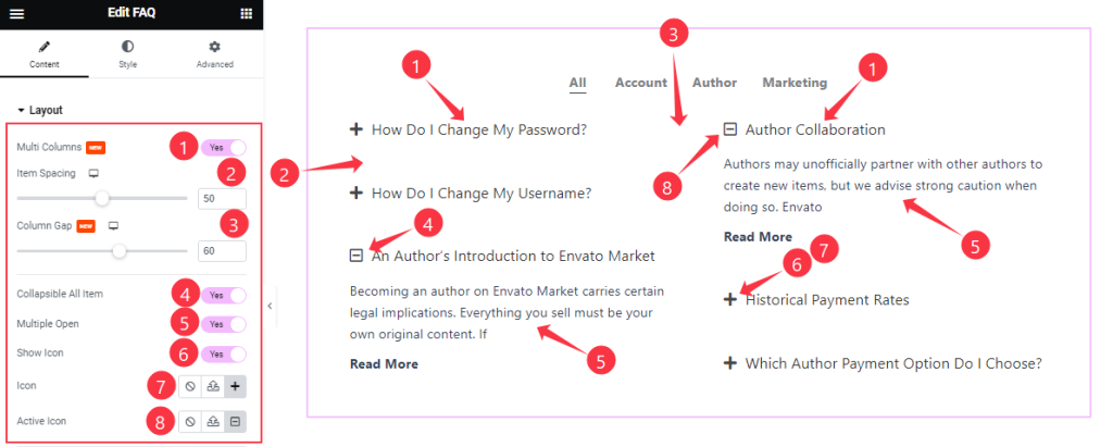 Layout Section Customizations