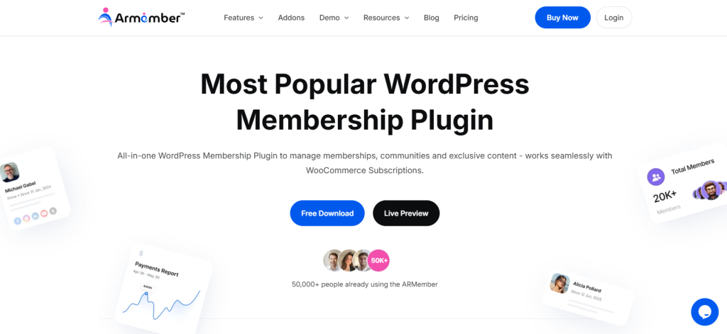 ARMember Plugin