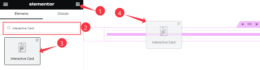 Inserting The Interactive Card Widget