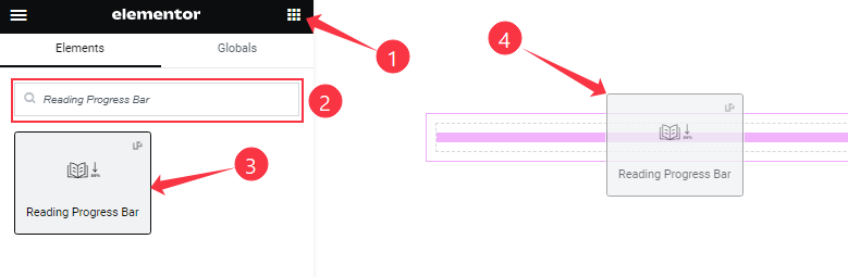 Inserting The Reading Progress Bar Widget