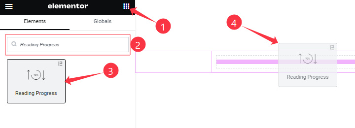 Inserting The Reading Progress Widget