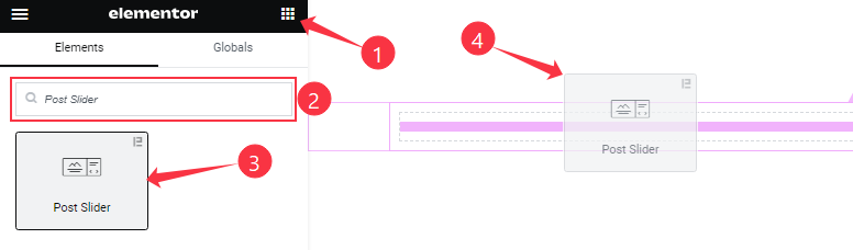 Inserting The Post Slider Widget