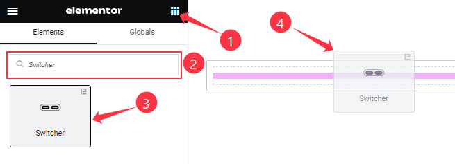 Inserting The Switcher Widget