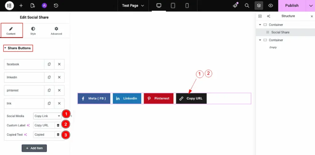 Share Buttons 3 Copy Link - BdThemes