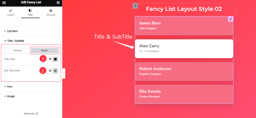 How To Use Fancy List Widget By Element Pack Pro - Addons for Elementor