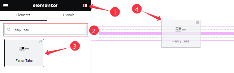 Inserting The Fancy Tabs Widget