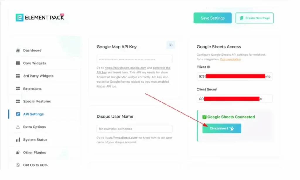 set client id and secret id - BdThemes