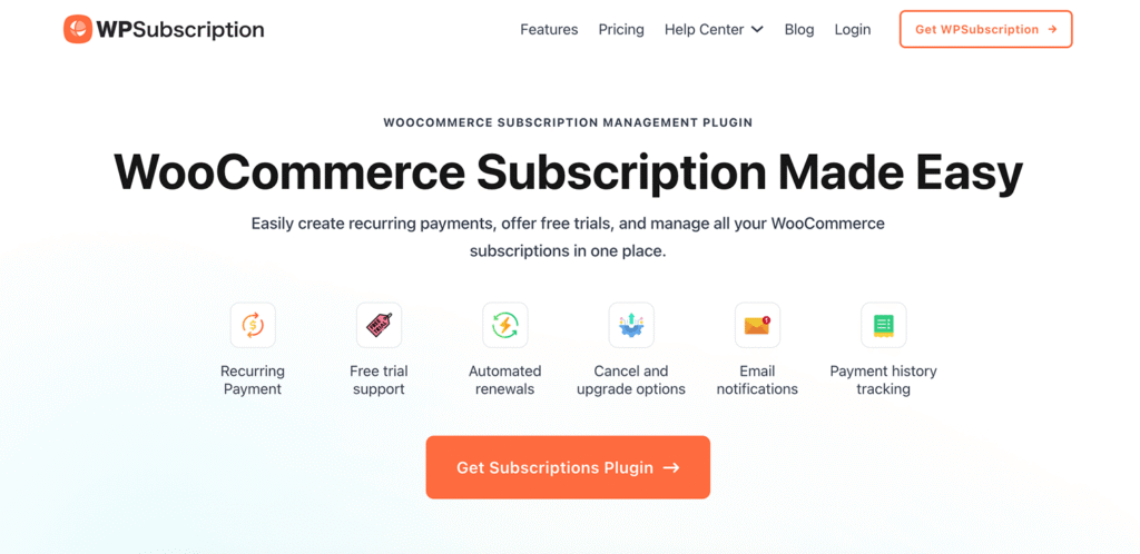 subscription for woocommerce