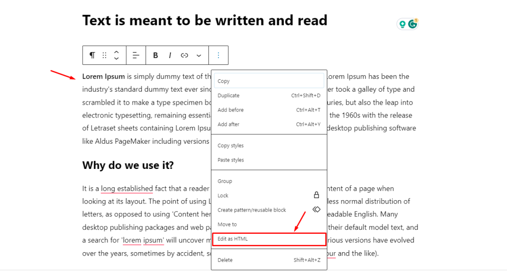Underline Text using a Simple CSS wordpress