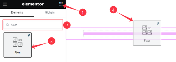 Inserting The Fixer Widget