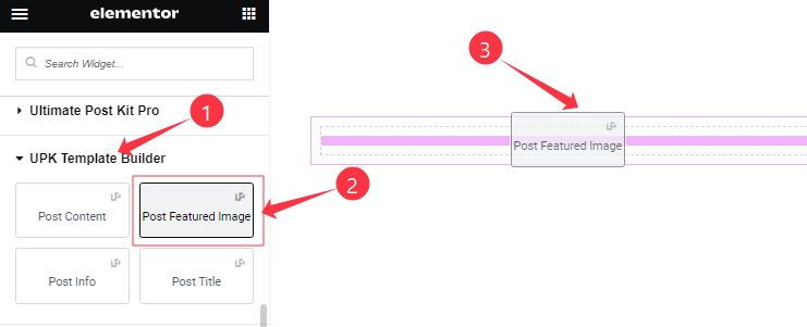 Inserting The Post Featured Image Widget