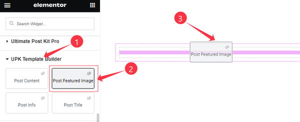 Inserting The Post Featured Image Widget