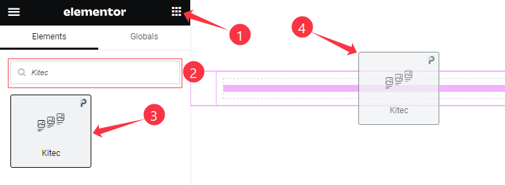 Inserting The Kitec Widget