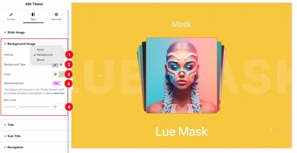 Background Image Section