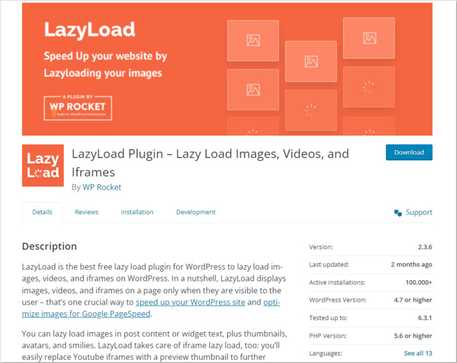 Lazyload iframe plugin by WPROCKET - BdThemes