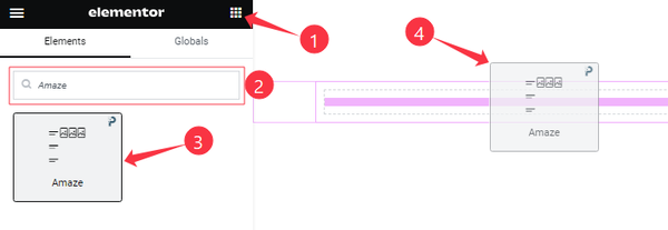 Inserting The Amaze Widget