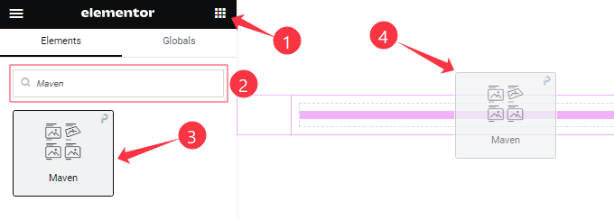 Inserting The Maven Widget